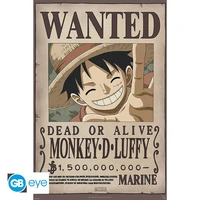 One piece - poster maxi (91,5x61 cm) - wanted luffy new 2