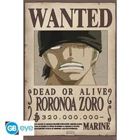 One piece - poster maxi (91,5x61 cm) - wanted zoro new