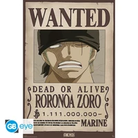 One piece - poster maxi (91,5x61 cm) - wanted zoro wano