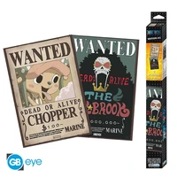 One piece - set 2 posters chibi (52x35 cm) - wanted brook & chopper