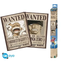 One piece - set 2 posters chibi (52x38 cm) - wanted luffy & zoro