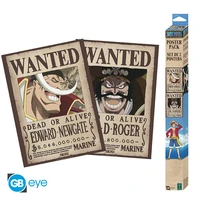 One piece - set 2 posters chibi (52x38 cm) - wanted roger & whitebeard