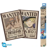 One piece - set 2 posters chibi (52x38 cm) - wanted sabo & ace