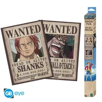 One piece - set 2 posters chibi (52x38 cm) - wanted shanks & blackbeard