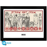 One piece - tirage encadré "straw hat crew" (30x40 cm)