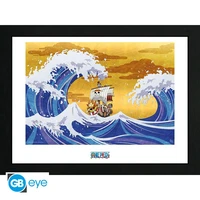 One piece - tirage encadré "thousand sunny" (30x40 cm)