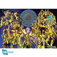 Saint seiya - poster maxi (91,5x61 cm) - chevaliers d'or 1