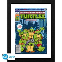 Tortues ninja - tirage encadré "couverture comics" (30x40 cm)