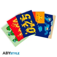 Pokemon - cartes postales - starters génération 1 (14,8x10,5 cm)