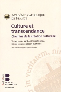  Académie Catholique de France - Culture et transcendance - Chemins de la création culturelle.