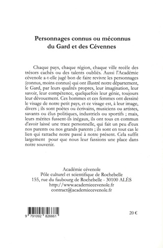 Personnages connus ou méconnus du Gard et des Cévennes