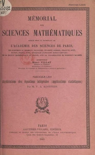 Applications des équations intégrales