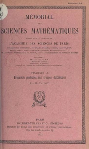 Propriétés générales des groupes discontinus