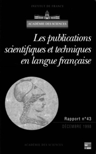  Académie des sciences - Les publications scientifiques et techniques en langue française.