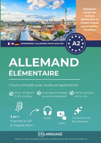 Apprendre l'allemand A2 élémentaire: cours complet avec audio et application