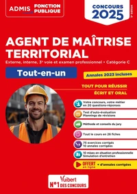 Concours Agent de maîtrise territorial externe, interne, 3e voie, examen professionnel, catégorie C