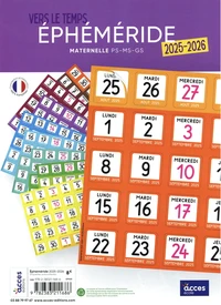 Ephéméride maternelle PS-MS-GS