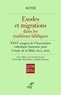  ACFEB - Exode et migration dans les traditions bibliques - XXVIIe congrès de l'association catholique française pour l'étude de la Bible (Paris, 2018).