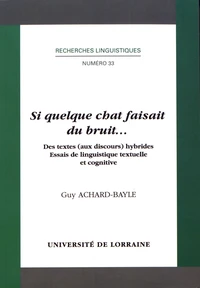 Si quelque chat faisait du bruit...