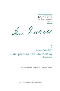 Samuel Beckett, Textes pour rien / Texts for Nothing