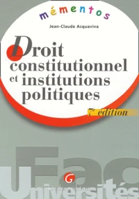 Droit constitutionnel et institutions politiques