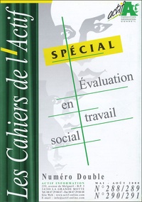 Guy Cauquil - Les Cahiers de l'Actif N° 288-289 / 290-291 : Spécial évaluation en travail social.