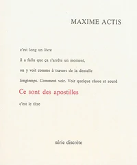 Ce sont des apostilles