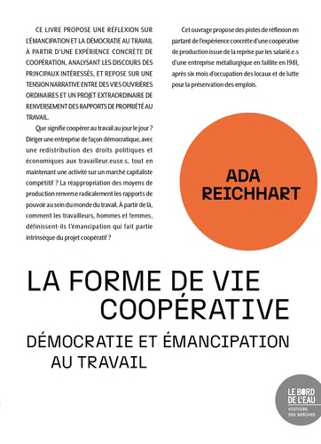 Ada Reichhart - La forme de vie coopérative - Démocratie et émancipation au travail.