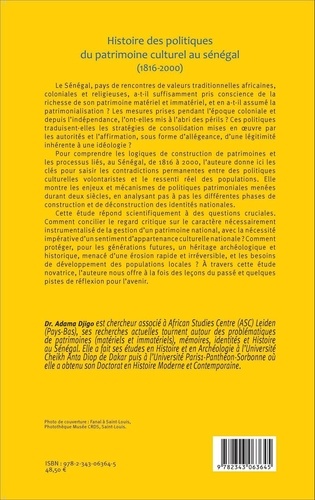 Histoire des politiques du patrimoine culturel au Sénégal (1816-2000)