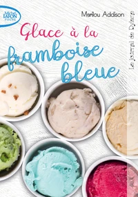 Glace à la framboise bleue