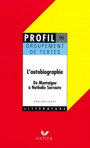 Adeline Lesot - Profil - L'autobiographie.