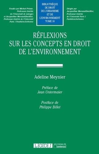 Réflexions sur les concepts en droit de l'environnement