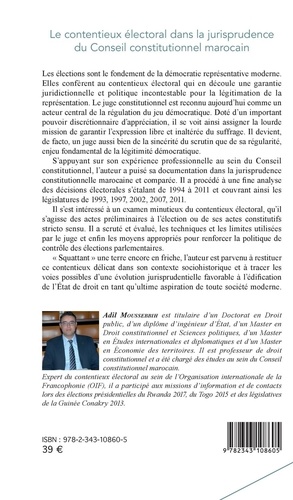 Le contentieux électoral dans la jurisprudence du conseil constitutionnel marocain. Etude comparative