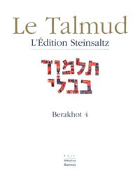 Adin Steinsaltz - Le Talmud - Tome 8, Berakhot 4.