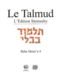 Adin Steinsaltz - Le Talmud - Tome 11, Baba Metsi'a 4.
