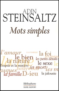 Adin Steinsaltz - Mots simples.