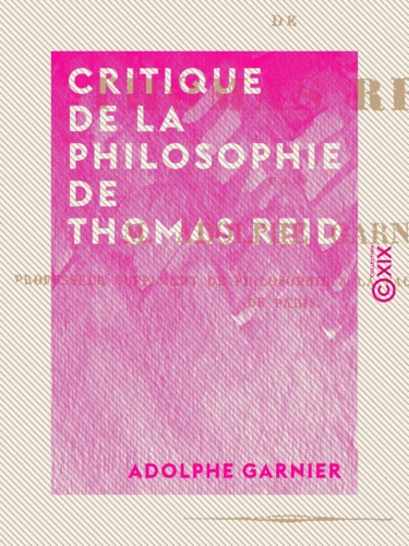Critique de la philosophie de Thomas Reid