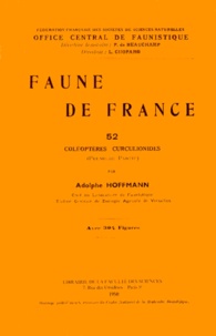 Adolphe Hoffmann - Coléoptères Curculionidae - Première partie.