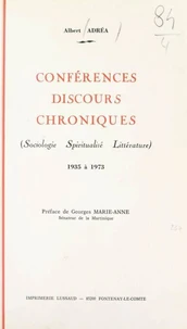 Conférences, discours, chroniques