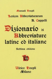 Dizionario di Abbreviature latine ed italiane