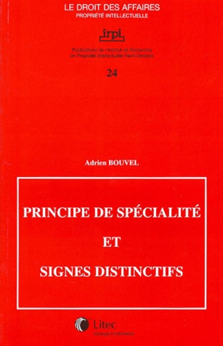 Adrien Bouvel - Principe de spécialité et signes distinctifs.