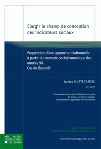 Elargir le champ de conception des indicateurs sociaux