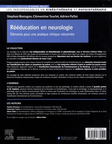 Rééducation en neurologie. Eléments pour une pratique clinique raisonnée