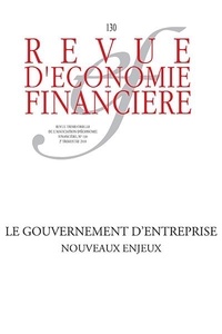  AEF - Revue d'économie financière N° 130, 2e trimestre : Le gouvernement d'entreprise, nouveaux enjeux.