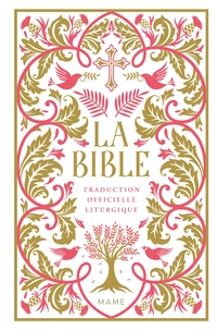 La Bible – reliée + jaspage claire - rouge corail