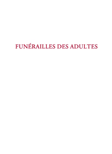 Lectionnaire des funérailles