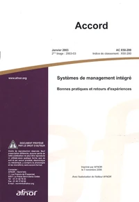 Accord AC X50-200 Systèmes de management intégré