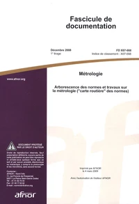 Fascicule de documentation FD X07-008 Métrologie