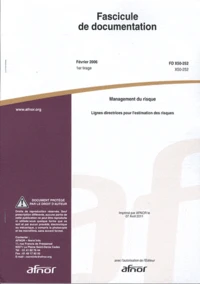 Fascicule de documentation FD X50-252 Management du risque