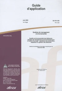 Guide d'application GA P01-030 Système de management environnemental